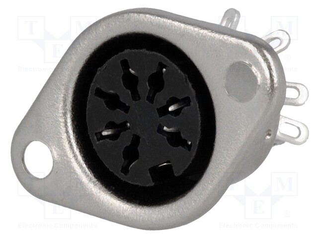 Socket; DIN; female; PIN: 7; Layout: 270°; straight; soldering