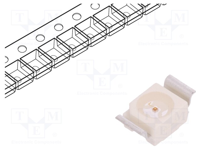 LED; SMD; 3528,PLCC2,Gull wing; green; 24÷38mlm; 7.1÷18mcd; 120°