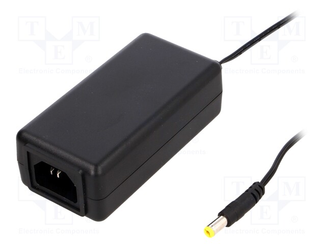 Power supply: switched-mode; 24VDC; 1.5A; Out: 5,5/2,1; 36W; 0÷40°C