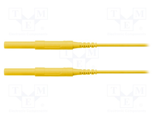 Test lead; 6kVDC; 6kVAC; 16A; 4mm banana plug-4mm banana plug