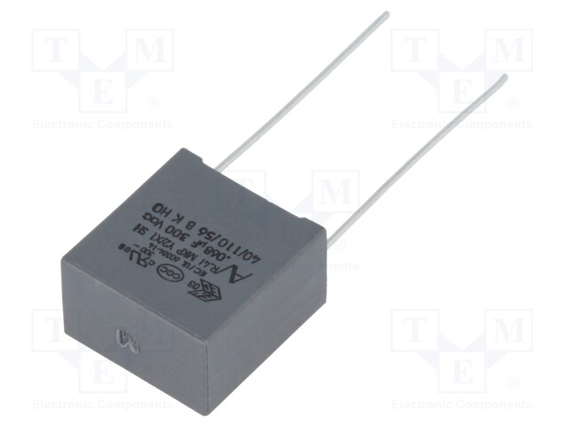 Capacitor: polypropylene; Y2; 68nF; 15mm; ±20%; 18x11x19mm; 300VAC