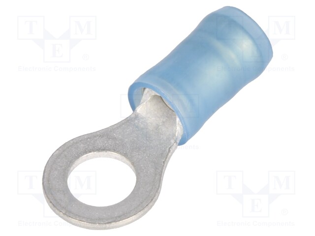 Ring terminal; Ø: 4.82mm; 1.25÷2mm2; crimped; for cable; insulated