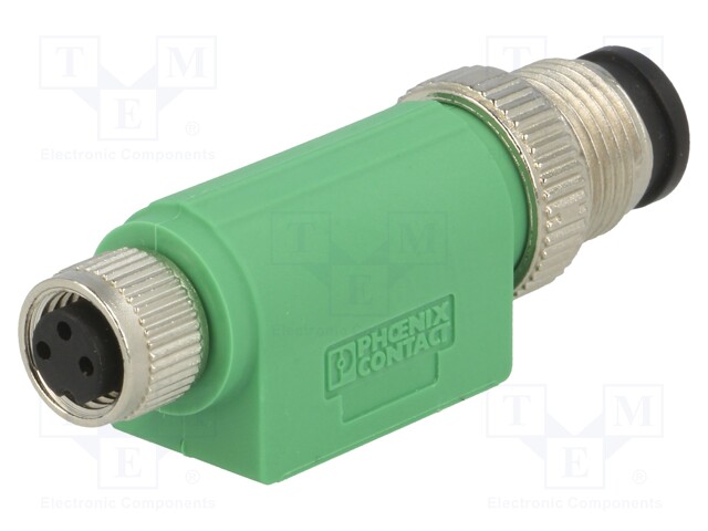 Adapter; PIN: 3; straight; 60VAC; 4A; -25÷90°C; 60VDC