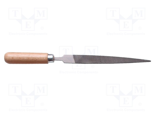 File; triangle; Handle material: wood; 100mm