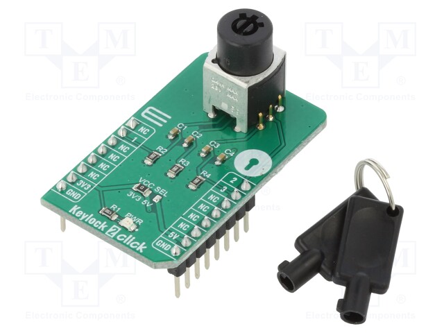 Click board; rotary encoder; GPIO; SK13AEG13; mikroBUS connector