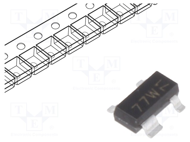 Diode: Schottky rectifying; SMD; 70V; 70mA; Ufmax: 1V; SOT143B