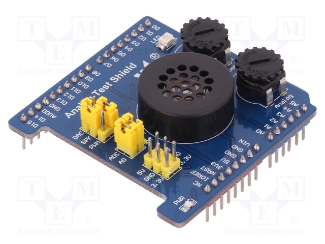 DAC; Module: shield; Additional functions: buzzer; IC: MCP4725