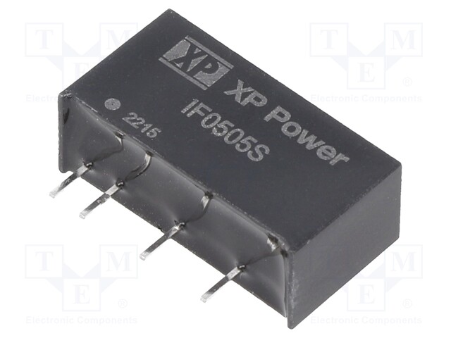 Isolated Board Mount DC/DC Converter, Regulated, ITE, 1 Output, 1 W, 5 V, 200 mA