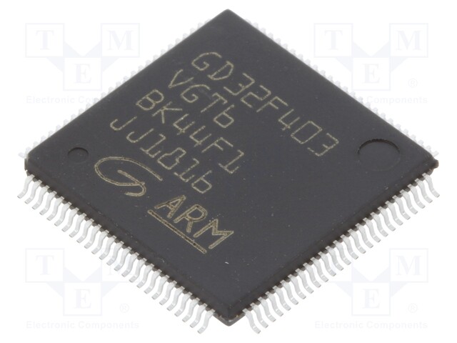 ARM microcontroller; SRAM: 128kB; Flash: 1024kB; LQFP100; 3.3VDC