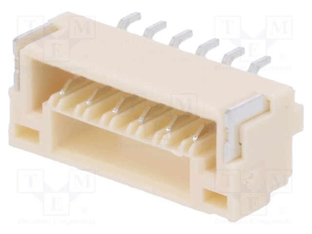 Socket; wire-board; male; GH; 1.25mm; PIN: 6; SMT; 50V; 1A; vertical