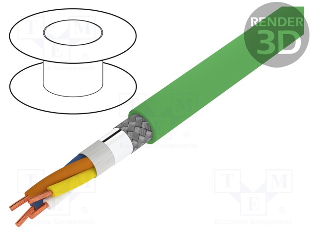 Wire; HELUKAT® PROFInet A; industrial Ethernet,PROFINET; 5e