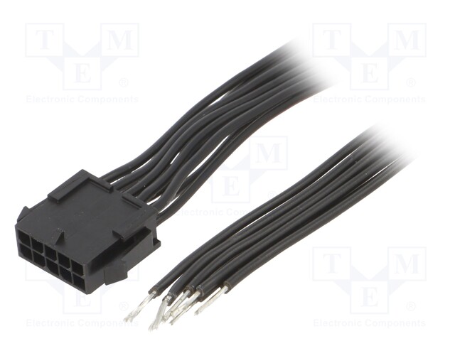 Cable; Micro-Fit 3.0; MX-43020-1000,male,cables; PIN: 10; 0.2m; 4A