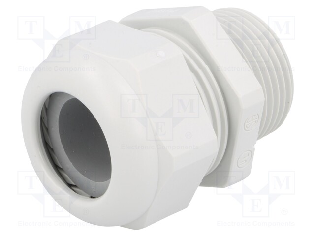 Cable gland; NPT1"; IP68; Mat: polyamide; light grey; UL94V-0