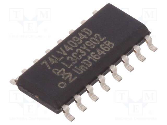 IC: digital; 8bit,storage register,shift register; SMD; SO16