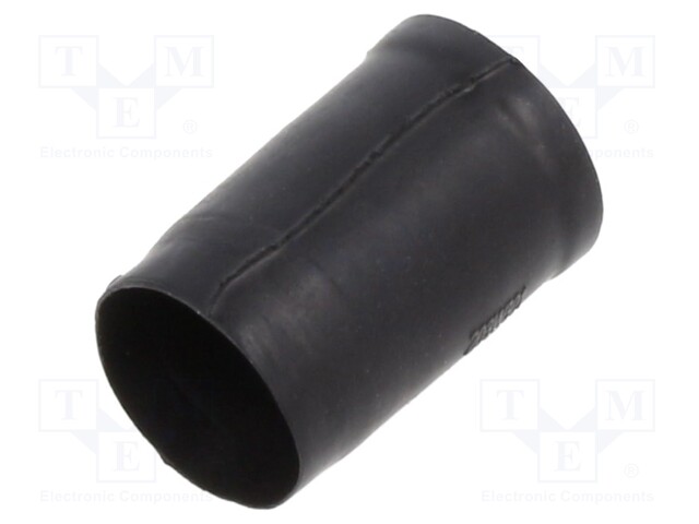 Heat shrink boot; glueless,straight; black; elastomer; -75÷175°C