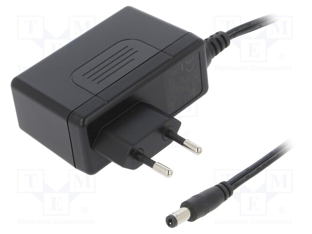Power supply: switched-mode; 18VDC; 3.33A; Out: 5,5/2,1; 60W; 88%