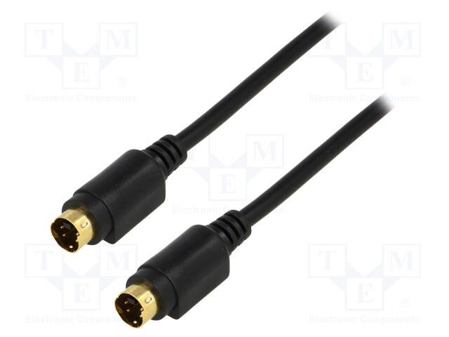 Cable; both sides,Mini-DIN plug 4pin; 2m; Plating: gold-plated