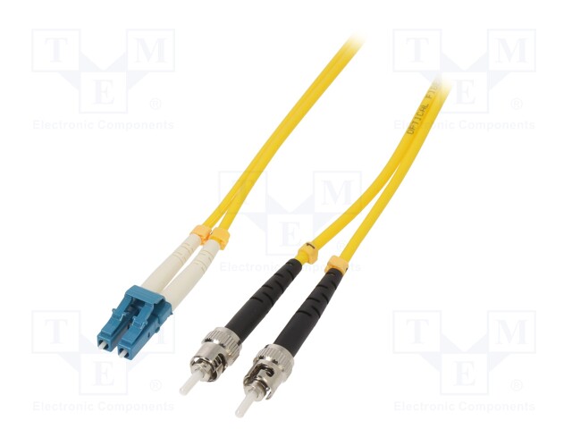 Fiber patch cord; ST/UPC,LC/UPC; 2m; LSZH; Optical fiber: 9/125um