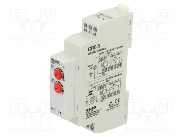 Module: current monitoring relay; AC/DC current; 24÷240VAC; IP40