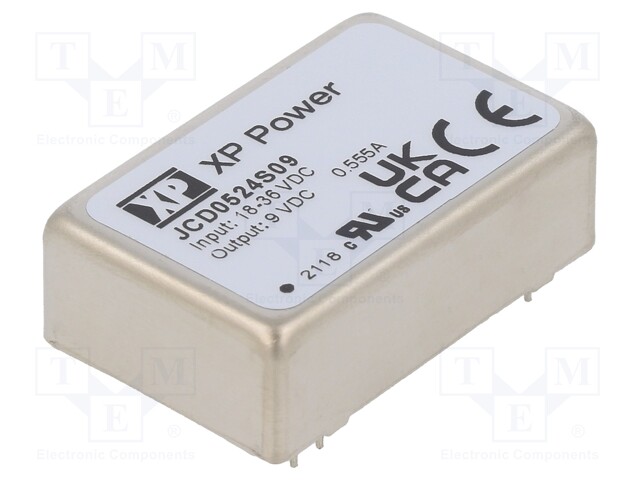 Converter: DC/DC; 5W; Uin: 18÷36V; 9VDC; Mounting: THT; Series: JCD