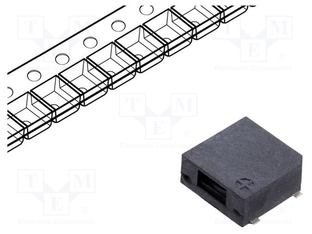 Sound transducer: elektromagnetic alarm; SMD; 2700Hz; 100mA; 18Ω