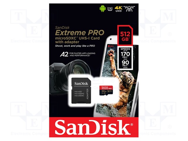 Memory card; Android,Extreme Pro,A2 Specification; SD XC Micro