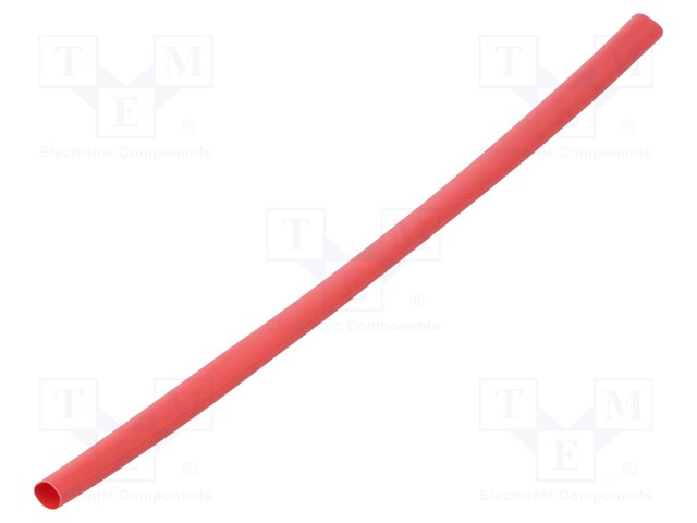 Heat shrink sleeve; 3: 1; 6mm; L: 200mm; red; Pcs: 10