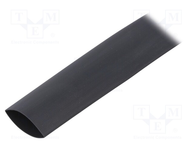 Heat shrink sleeve; glueless; 2: 1; 19mm; L: 50m; black