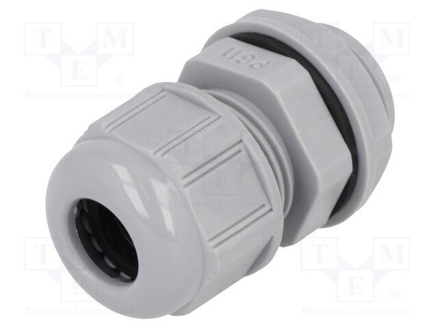 Cable gland; PG11; IP68; Mat: polyamide; dark grey; UL94V-2