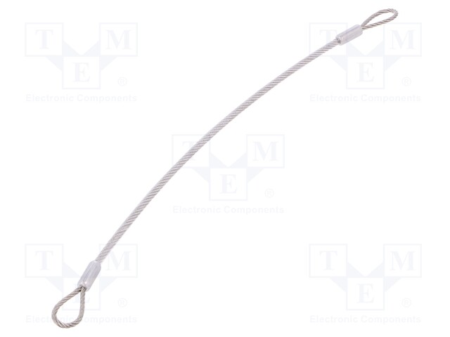 Retaining cable; Plating: PVC; Mat: stainless steel; 200mm