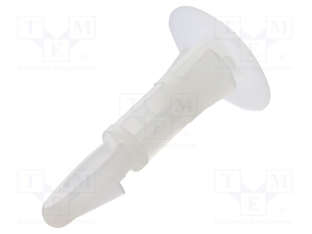 Assembly stud; polyamide; L: 12.7mm; latch/latch; Ø2: 5.4mm; Ø1: 4mm