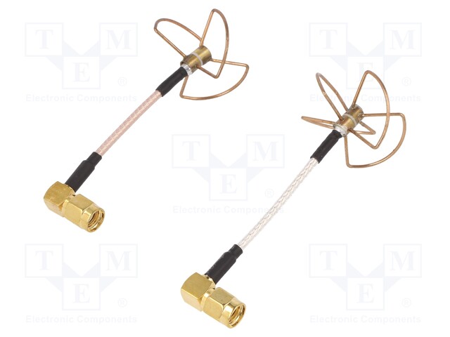 Antenna; Pcs: 2; Kit: TX + RX; 8.5g; SMA; 5.8GHz; 50Ω; Antenna: WiFi