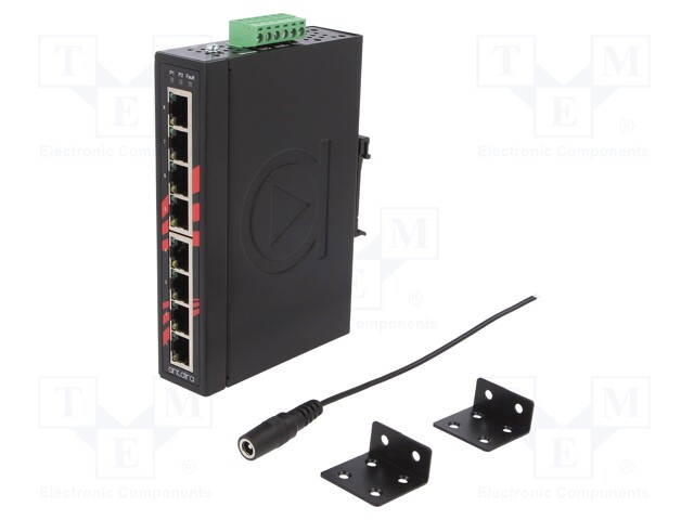 Industrial module: switch Ethernet; unmanaged; 12÷48VDC; RJ45; 5W