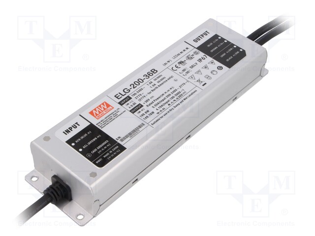 Power supply: switched-mode; LED; 199.8W; 36VDC; 5.55A; 100÷305VAC