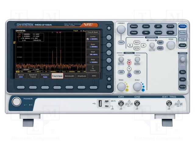 Oscilloscope: digital; Band: ≤100MHz; Channels: 2; 20Mpts/ch