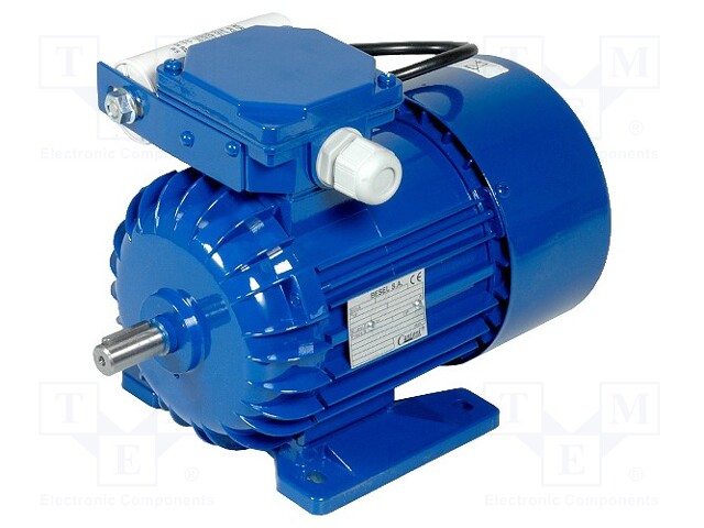 Motor: AC; 1-phase; 370W; 230VAC; 1320rpm; 2.68Nm; 7.4kg; IP54; 3.2A