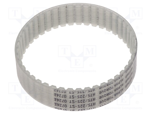 Timing belt; AT5; W: 16mm; H: 2.7mm; Lw: 225mm; Tooth height: 1.2mm