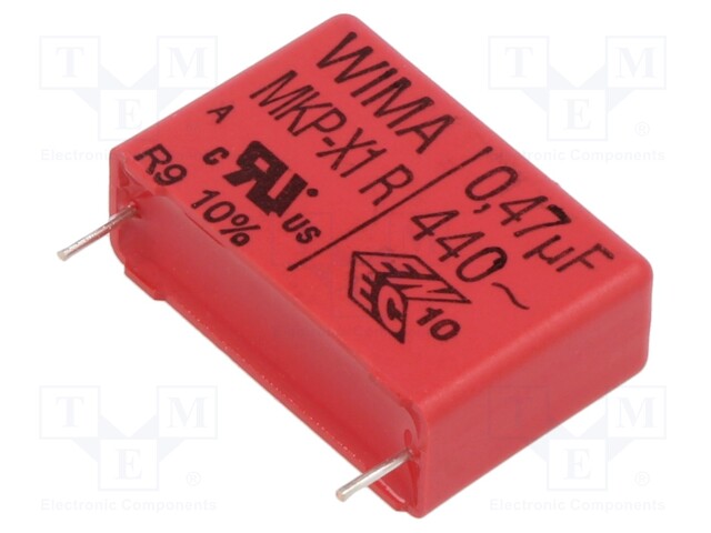 Capacitor: polypropylene; 470nF; 440VAC; ±10%; THT; Pitch: 27.5mm