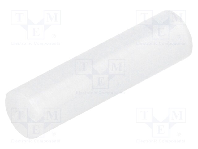 Spacer sleeve; LED; Øout: 5mm; ØLED: 5mm; L: 19mm; natural; UL94V-2