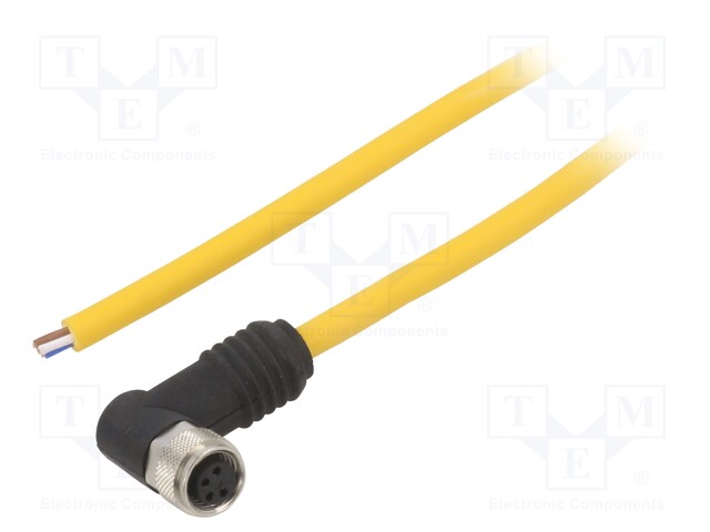 Connection lead; M8; PIN: 4; 2m; socket; female