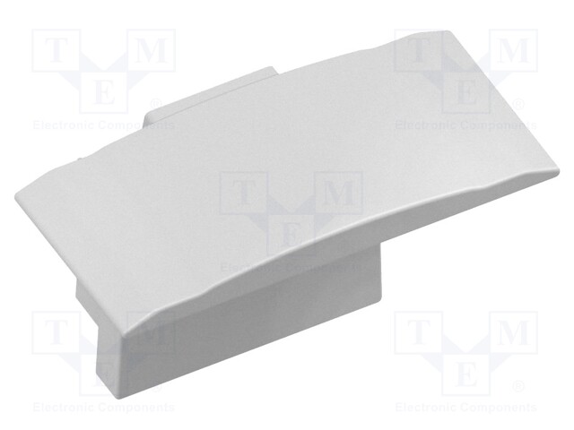 Cap for LED profiles; silver; 10pcs.