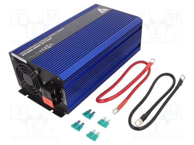 Converter: automotive DC/AC; 1kW; Uout: 230VAC; 11÷15VDC; 92%; IP21