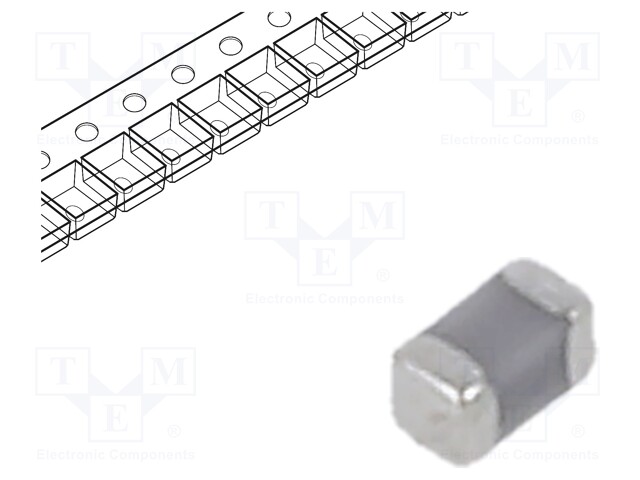 SMD Multilayer Ceramic Capacitor, 820 pF, 50 V, 0402 [1005 Metric], ± 2%, C0G / NP0, GRM Series