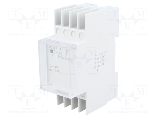 Module: voltage monitoring relay; undervoltage; DIN; DPDT