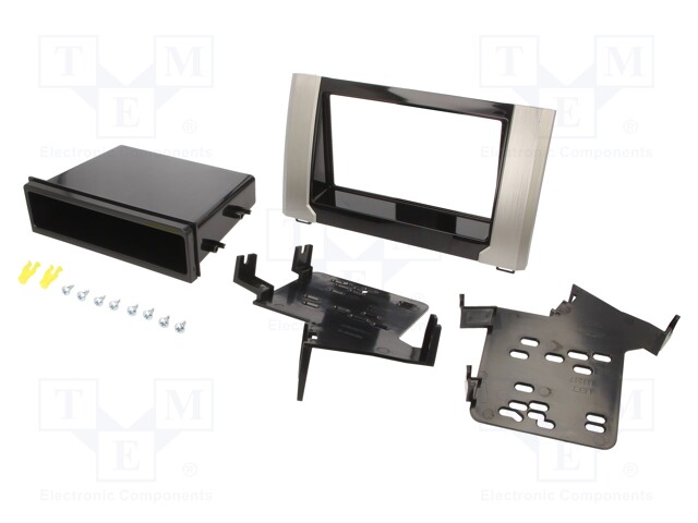 Radio mounting frame; Toyota; 1 DIN,2 DIN; black