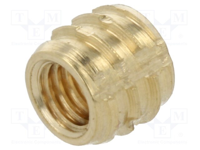 Threaded insert; brass; M3; L: 4mm; TRISERT®