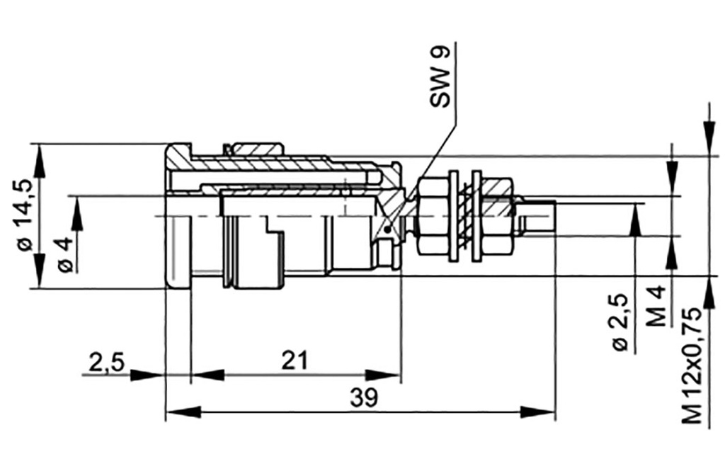 Connector: 4mm banana; socket; 32A; 1kVDC; yellow-green; screw