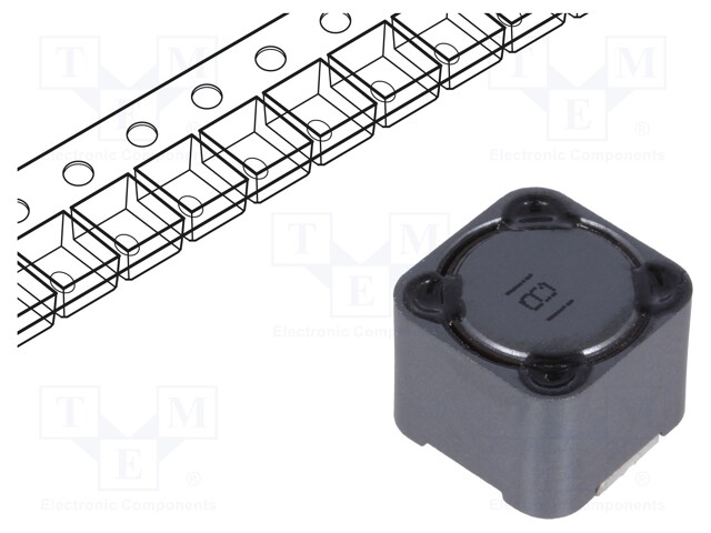 Inductor: wire; SMD; 180uH; 1.6A; 270mΩ; 12x12x10mm; ±20%; -40÷125°C