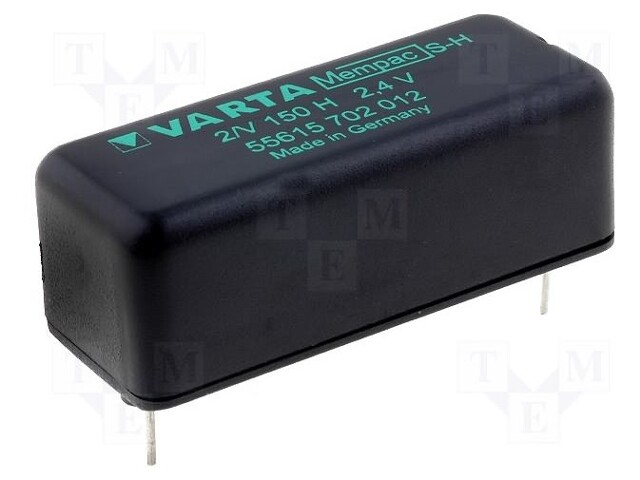 Re-battery: Ni-MH; 2.4V; 150mAh; 42.4x17x16mm