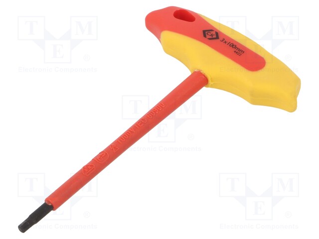 Screwdriver; insulated; Allen hex key; HEX 3mm; 1kVAC